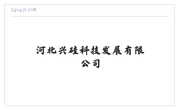 河北兴硅科技发展有限公司-首页 缩略图